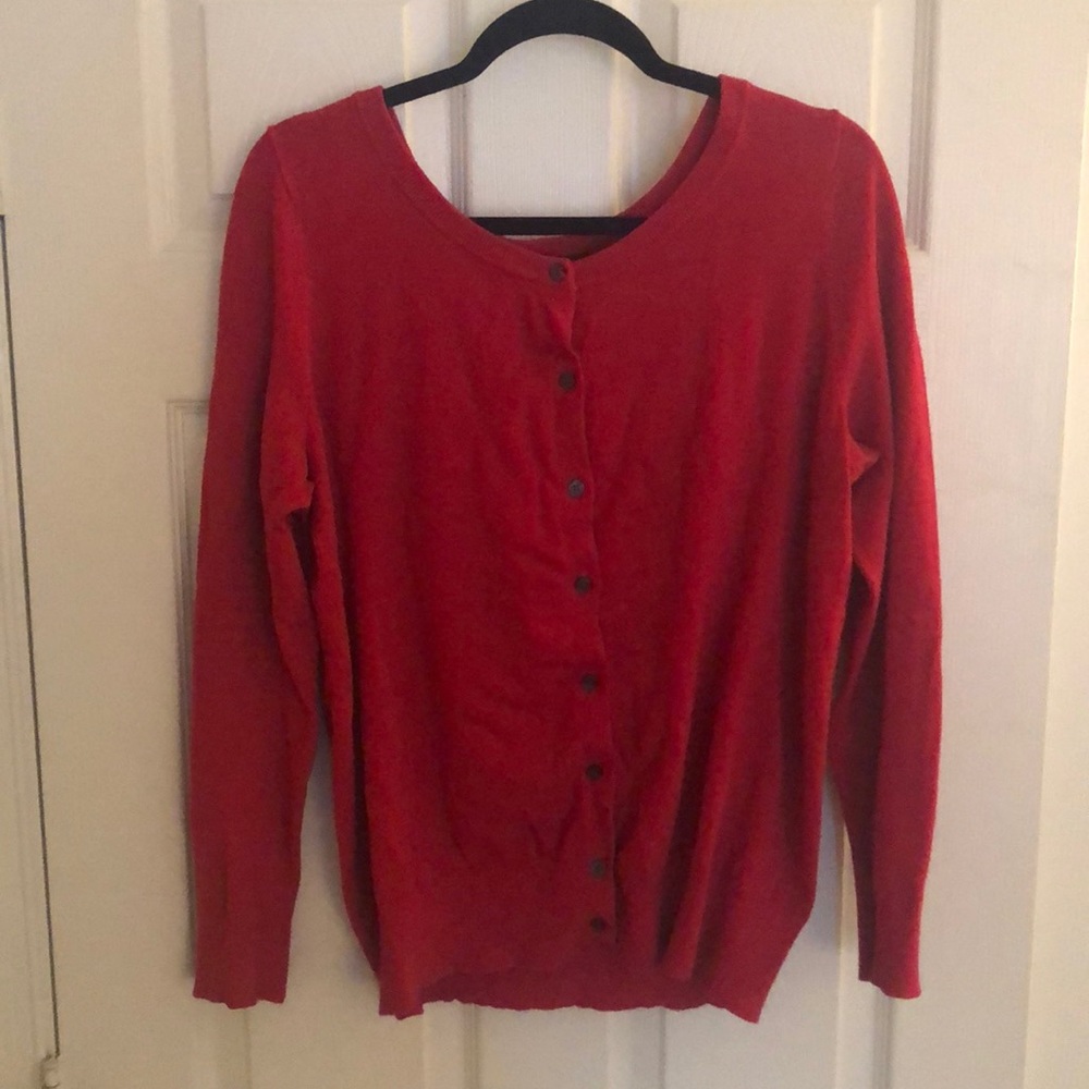 Lane Bryant Red Cardigan